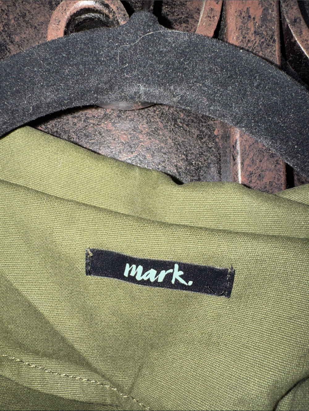 Olive Green Embroidered Utility Jacket - Picture 2 of 3